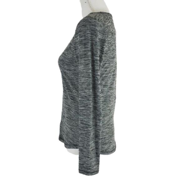 Yogalicious soft heathered long sleeve top – minimalist / athleisure chic - Picture 2 of 7